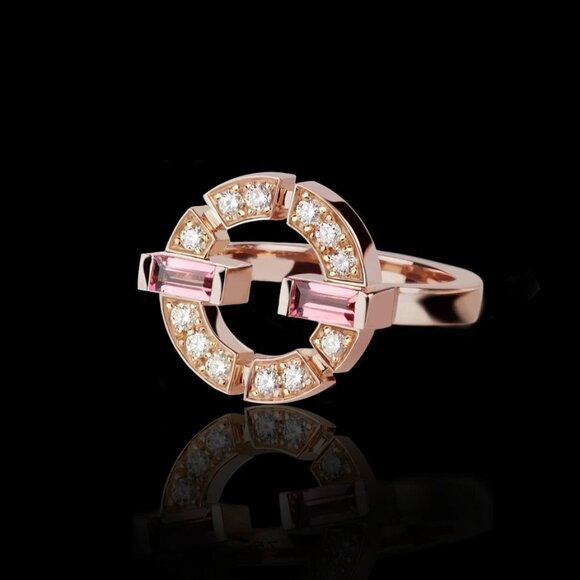 Trendy Design Zircon Unique Hollow Rings for Women, INDN8322 - Picture 1 of 3